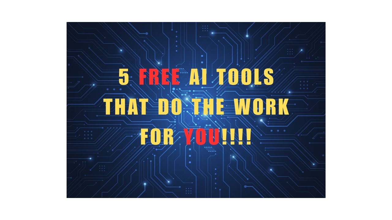 5 AI TOOLS to do your work FOR YOU!