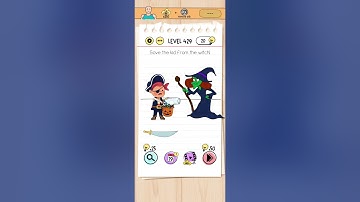 Save the kid from the witch! Brain test level 429 #braintest #brainpuzzle #brainstorytrickypuzzle