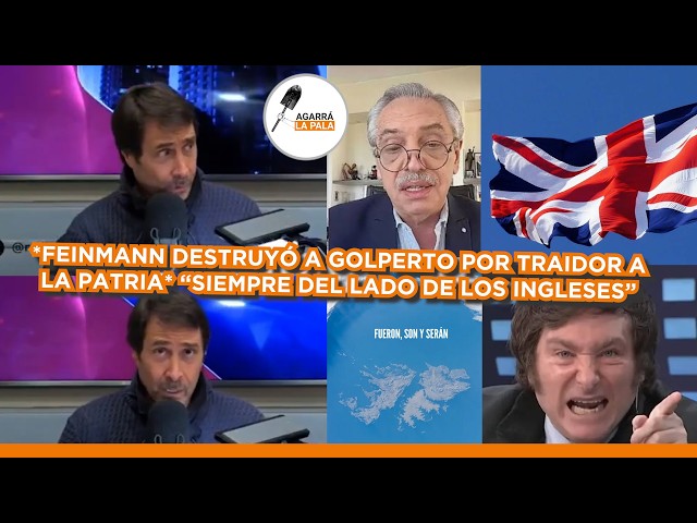 FEINMANN SE VOLVIÓ LOCO CONTRA GOLPERTO Y SE PUDRIÓ TODO: "SIEMPRE ESTÁS DEL LADO DE LOS INGLESES"
