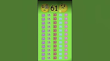 Find 61 #ghaffarbhai #petshub #mathpuzzle #mathstricks #quiz #puzzle #mathematics #guessthesong