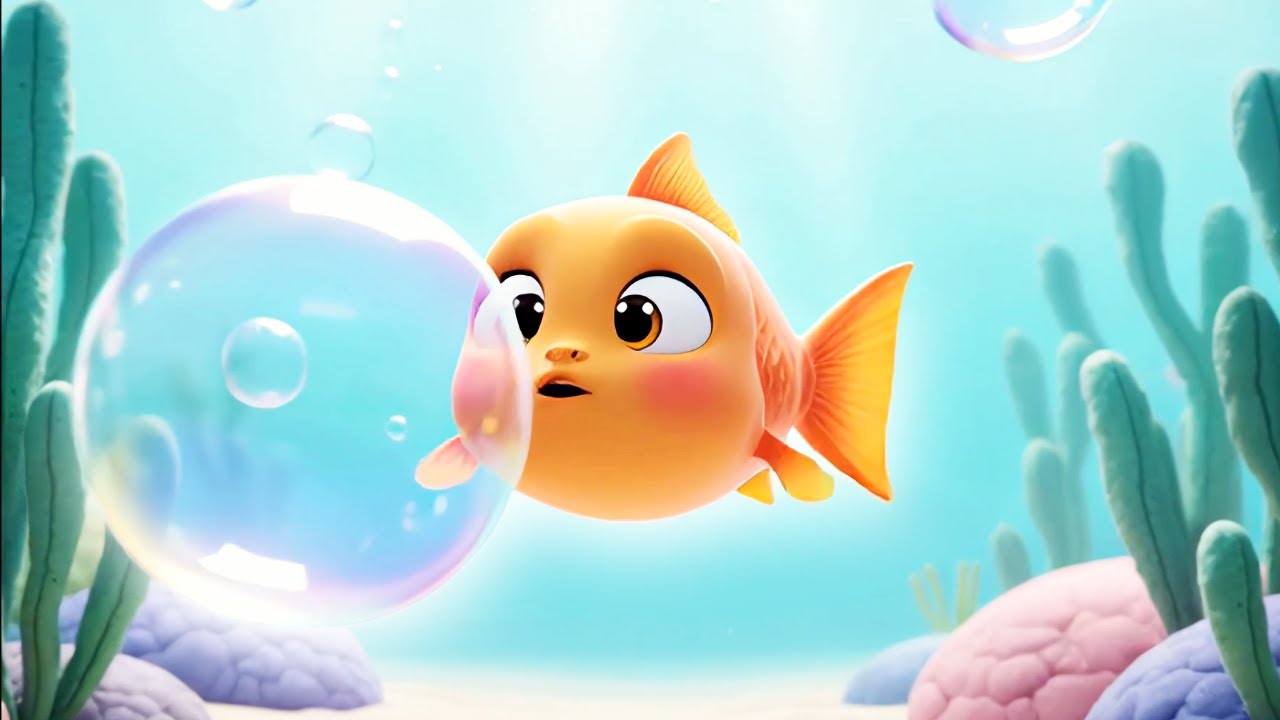 Calming Bubble Fish for Babies | Soft Underwater Relax Video (0-3 Years)