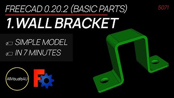 🎓 Design A Wall Bracket In FreeCAD - FreeCAD Part Design Tutorial - FreeCAD For Beginners
