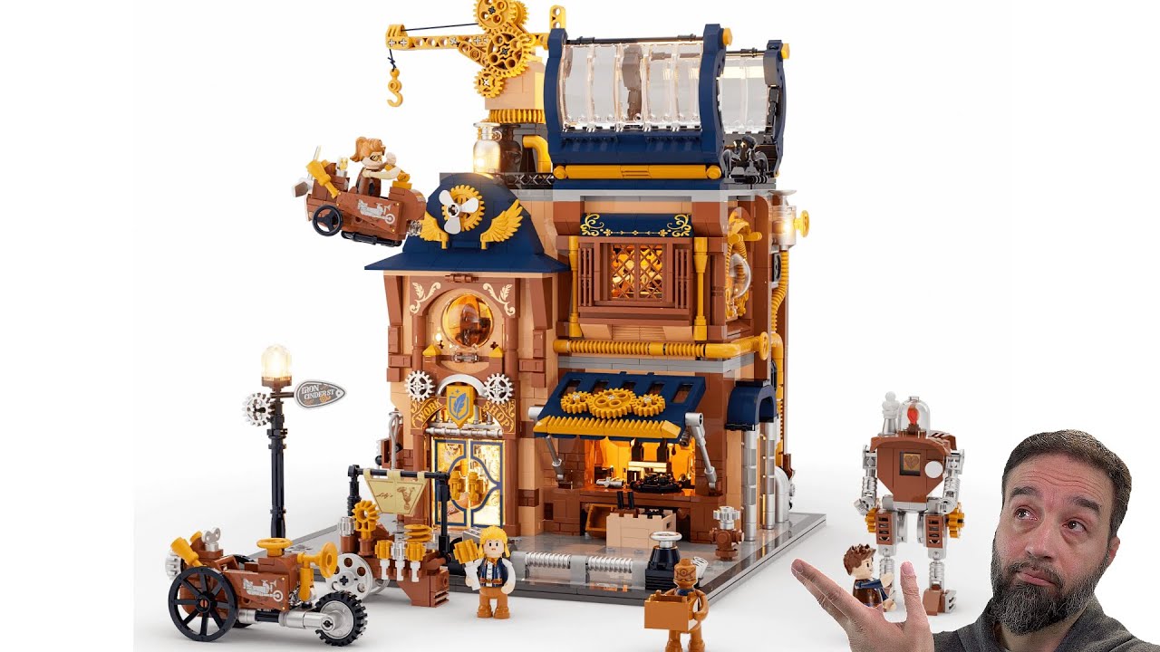 Вышла новая модель механической мастерской в ​​стиле стимпанк от Lumibricks, мои впечатления! Я е...