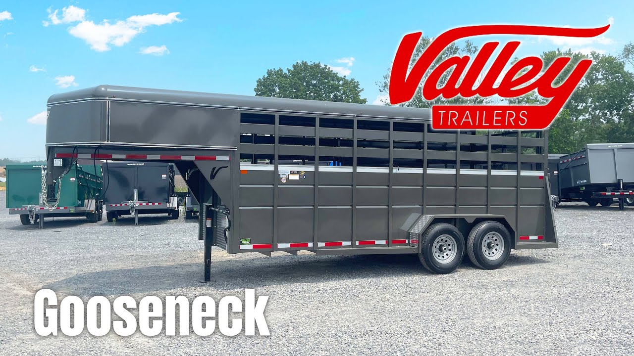 Valley 7x18 Gooseneck Livestock Trailer 12K GVWR - Model # 76818