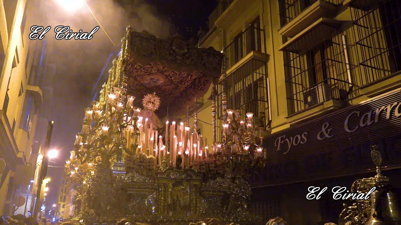 CRISTO DE LA EXPIRACION Y VIRGEN DE LOS DOLORES MALAGA 2022 CALLE VENDEJA 4K