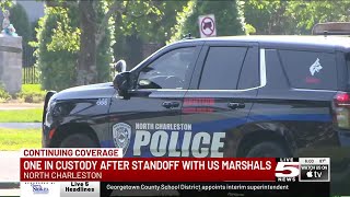 VIDEO: Man wanted for Stall Rd. murder arrested after hours-long standoff in N. Charleston
