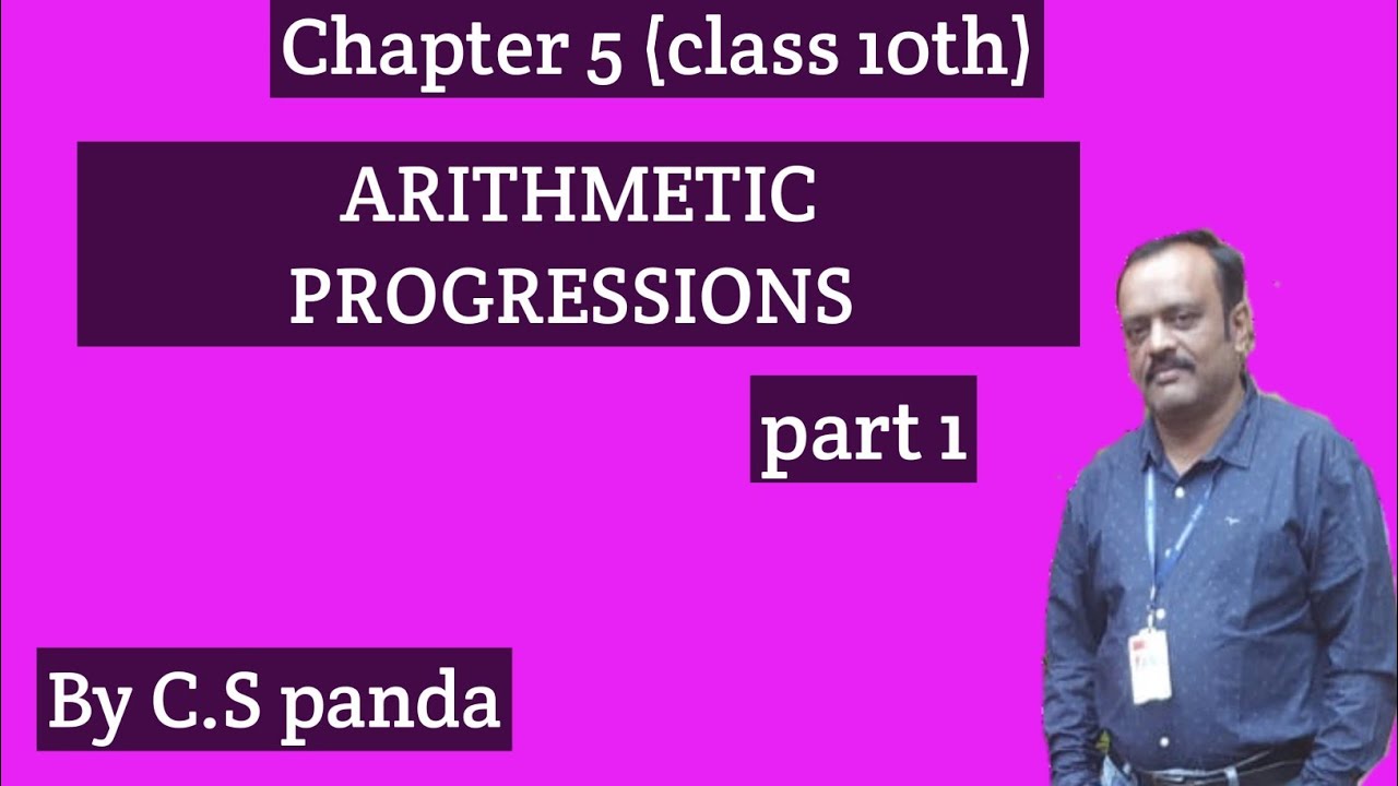 Arithmetic Progressions (chapter 5) class 10th part 1 - YouTube