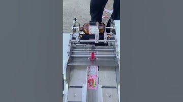 Semi automatic Single-side Round Bottle Labeling Machine #labelingmachine #bottlelabelingmachine