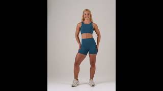 Ju Mamute AZUL PROFUNDO SHORT AURA + TOP CROPPED