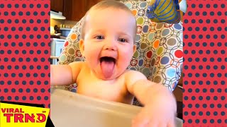 Try Not To Laugh: Funny Baby Sticking Tongue Out | Funny Babies Viral TRND