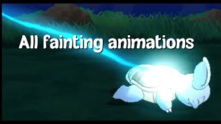 All Pokemon fainting animations (Gen I-Gen VII)