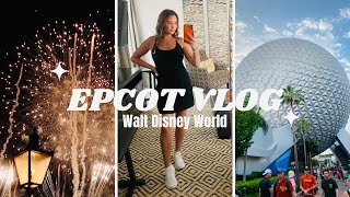 EPCOT VLOG! drinking around the world (kinda), cosmic rewind, test track, luminous + more!