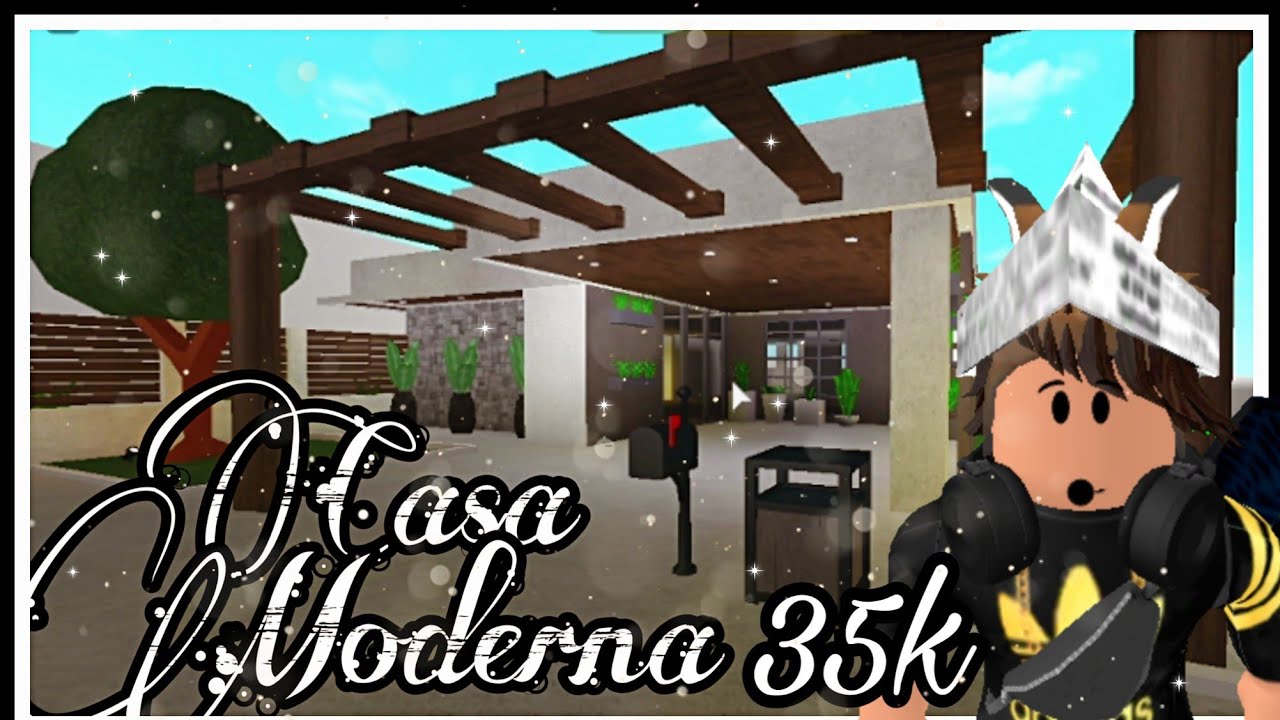 BLOXBURG - CASA MODERNA AESTHETIC SOFT CONTEMPORÂNEA *NÃO PRECISA DE  GAMEPASS* *Speedbuild* - ROBLOX 