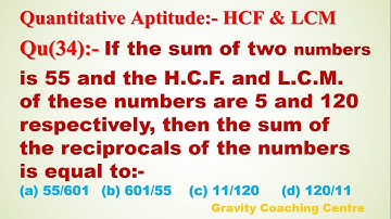 If the sum of two numbers is 55 and the HCF and LCM of these numbers are 5 & 120 respectively, then