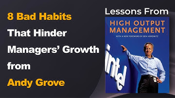 8 Bad Habits That Hinder Managers