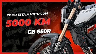 Como está a Honda CB 650r depois de 5000 km rodados