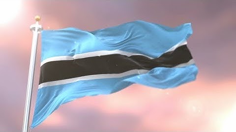 Flag of Botswana at Sunset | Motion Graphics - Videohive template