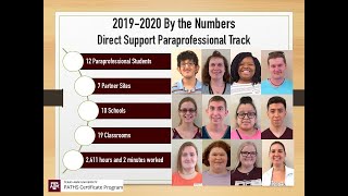 PATHS Program Partners 2019-2020 Appreciation