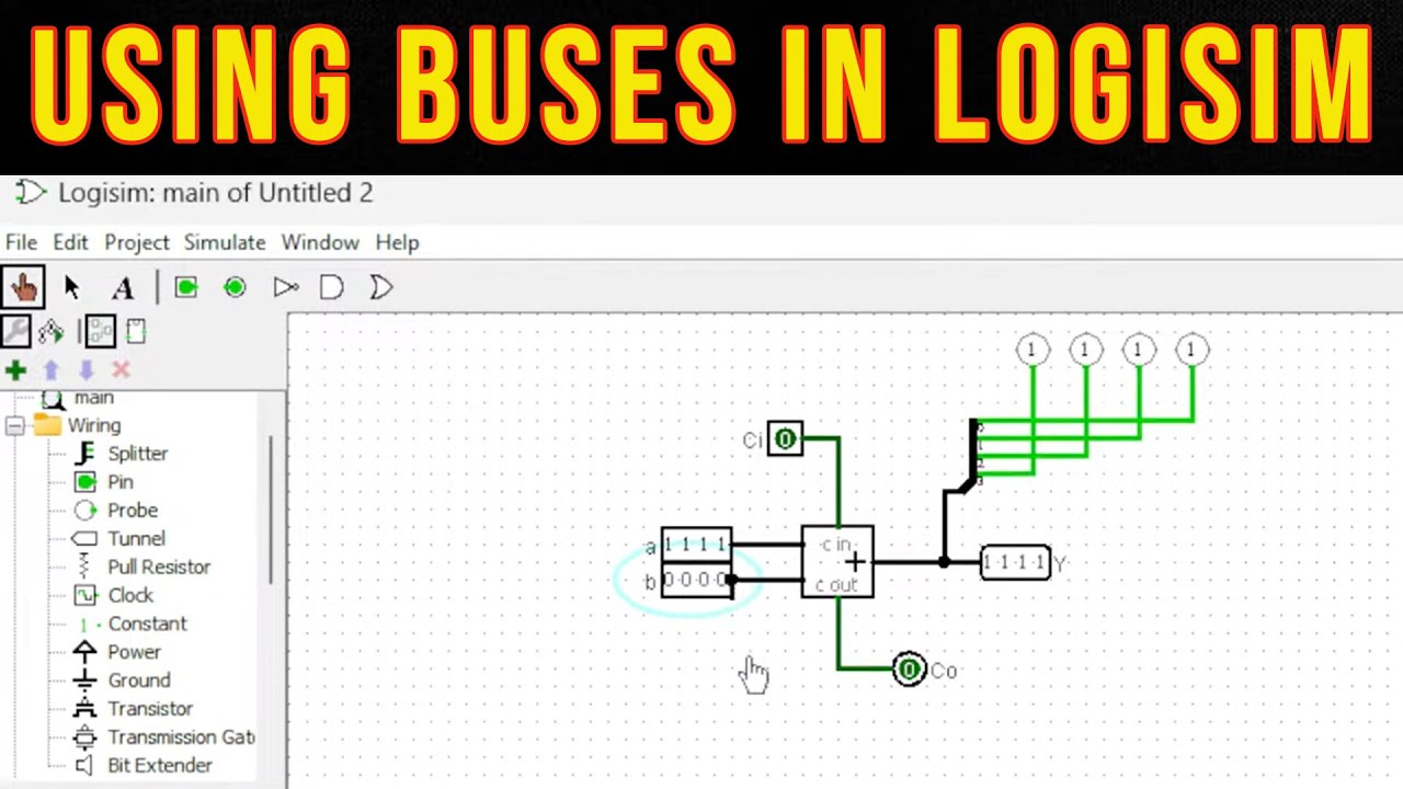 Using Buses in Logisim YouTube