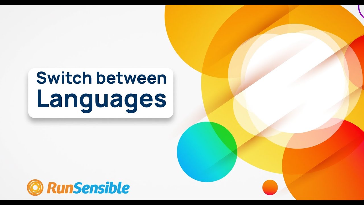 How to switch between languages - YouTube