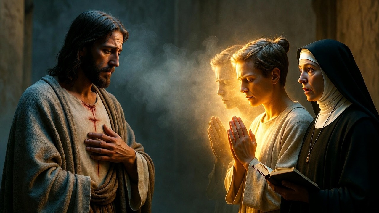 Santa Faustina vide come Gesù reagisce a una preghiera fatta per abitudine