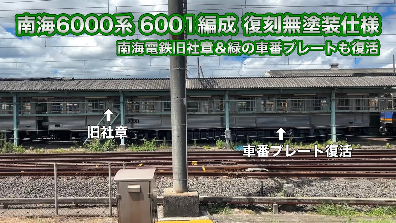 南海6000系 6001F 復刻無塗装に！6907Fも！ - YouTube