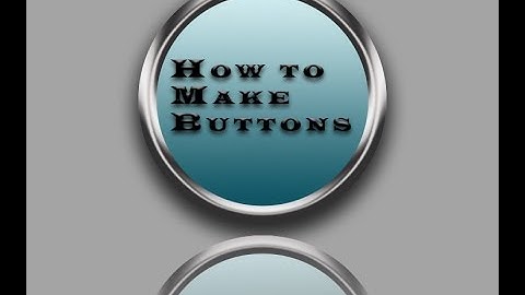 How to create Website Buttons || Photoshop Tutorials