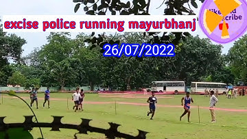 Odisha excise constable running in mayurbhanj 2022//combined exam physical test/ #osssc_recruitment