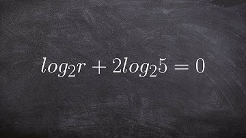 Algebra 2 - Applying the the power and product rule of logarithms to solve an equation