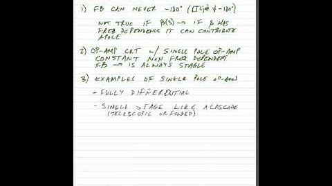 ECE 3110 - Lecture 15 - Part 4 - Op amp Stability