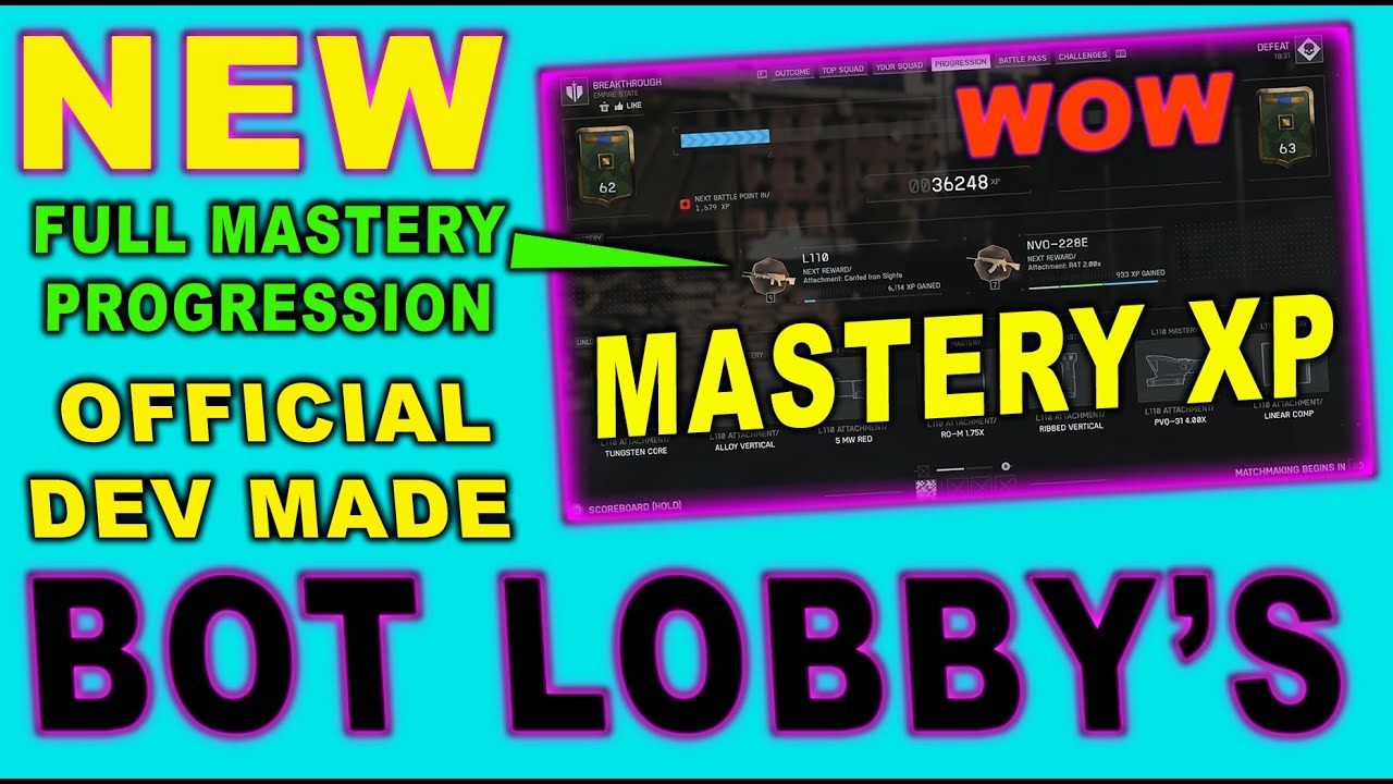 BF6: NEW MASTERY XP BOT LOBBY! dev made bot lobby for mastery xp and ...