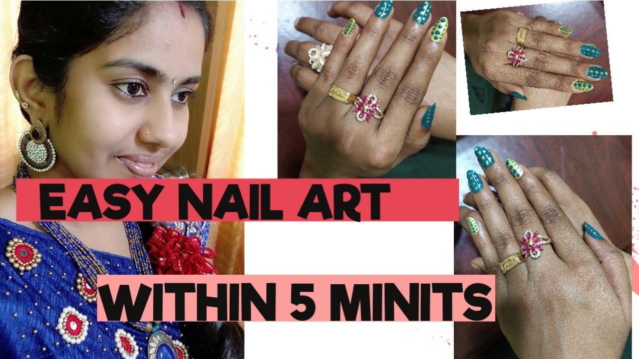 Nail Art Tutorial at Home in Tamil - wide 2