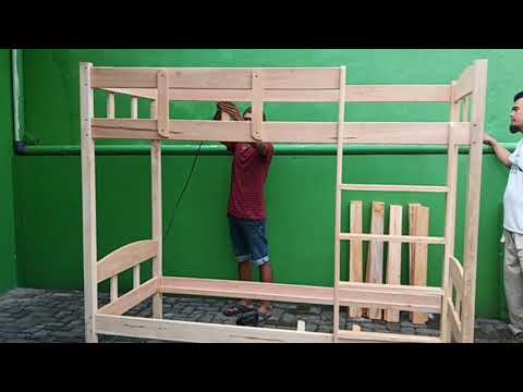 Video: Tempat Tidur Kayu Do-it-yourself (74 Foto): Cara Membuat Kayu Ganda Dan Dua Tingkat Dari Batang Atau Papan, Dari Susunan