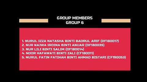 BFC34402 | GEOTECHNIC II | SECTION 1 | VIDEO PRESENTATION GROUP 6 |