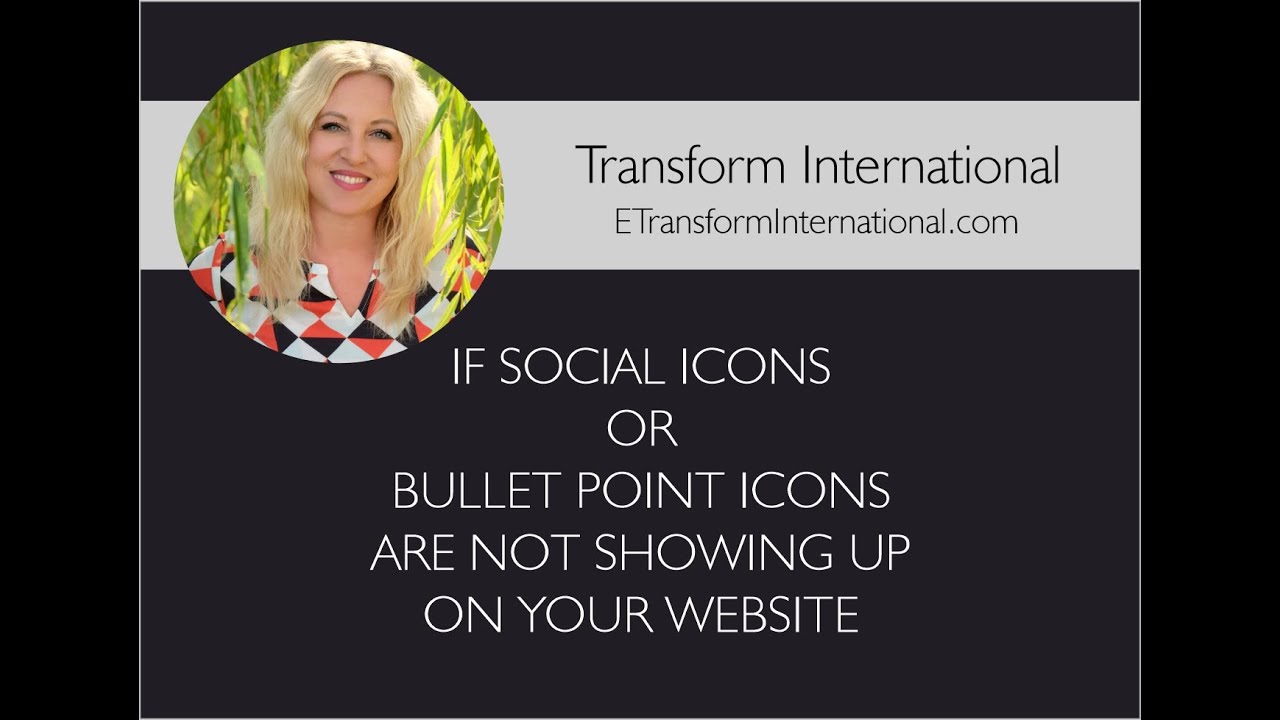 Social Media Icons Not Showing Up On Your Website