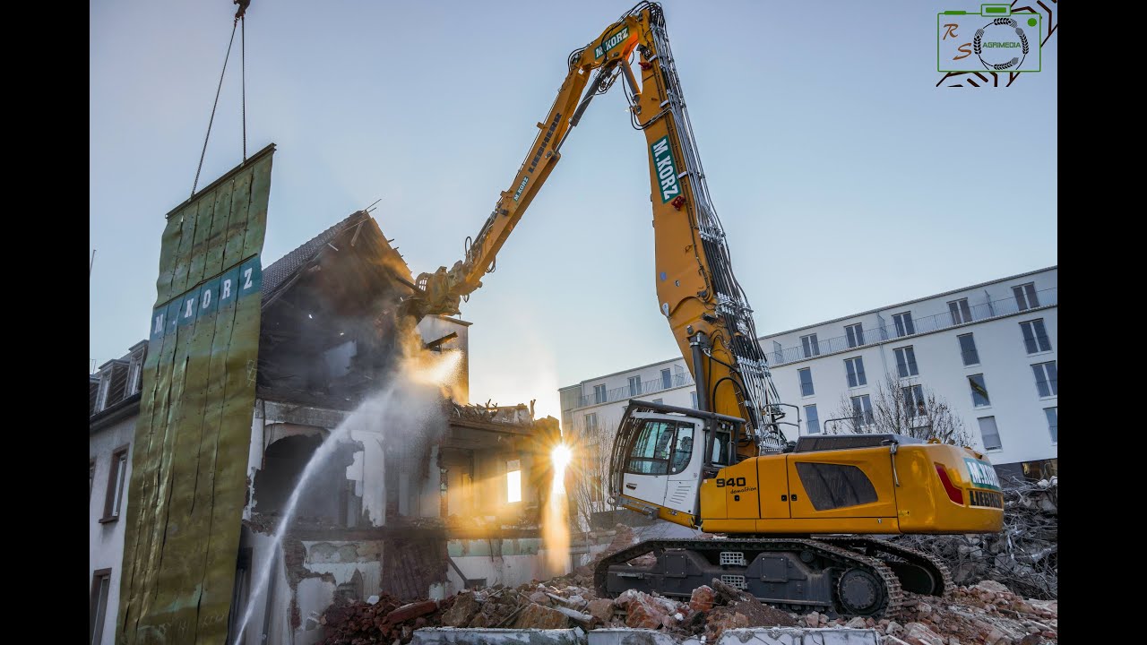 Brand NEW Liebherr R940 Demolition/Einer der Ersten/Liebherr LTM1100-4.2/M.Korz Baggerbetriebe