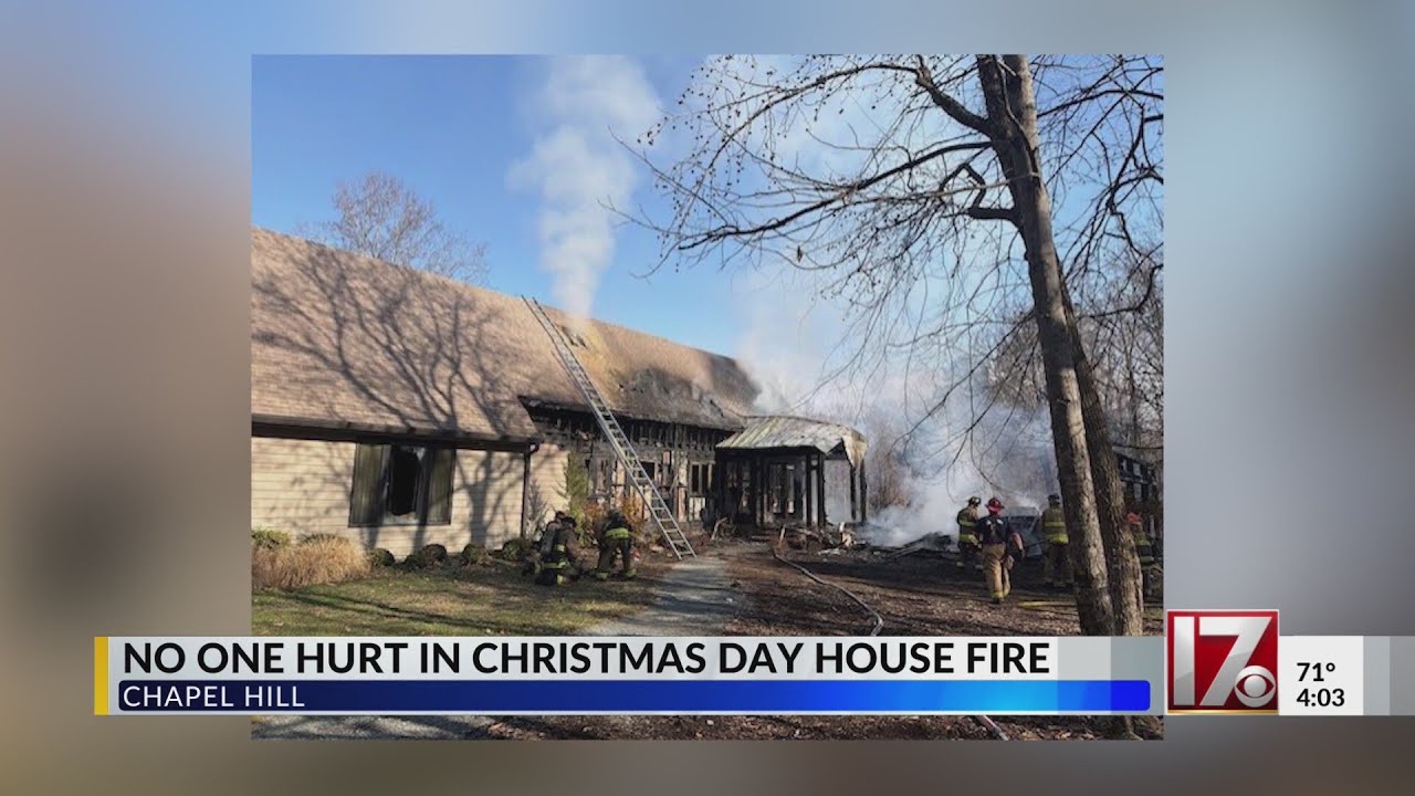 No one hurt in Christmas Day house fire in Chapel Hill - YouTube