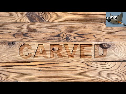 Create a Carved Text Effect in Gimp