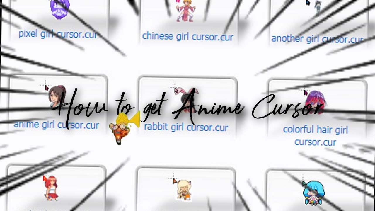 Anime mouse cursors  Everyone loves anime: who is your favorite character?}