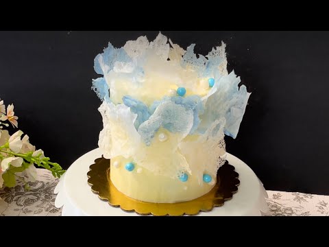          طريقة عمل ديكور من الويفر بيبر لتزين الكيك