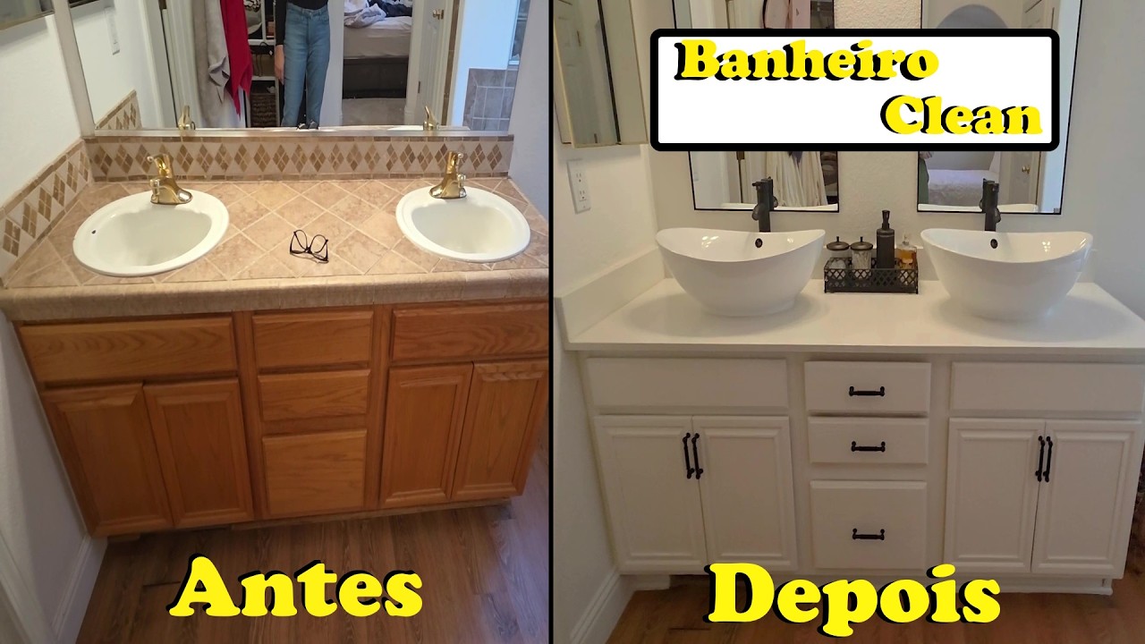 Reformamos o  banheiro do meu quarto