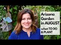 ARIZONA GARDEN in AUGUST: What TO DO & PLANT - plus tips for FALL GARDENING