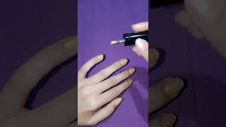 classy golden rhinestone nails at home#easynailart #easy #subscribemychannel#nailart #nailart