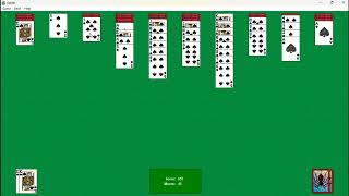 Spider Solitaire for Windows XP (2001) - 3rd Defeat