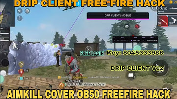 DRIP CLIENT V12.1 MOD MENU FF PENEL FREE FIRE HACK OB50 FREE FIRE HACK PENEL ✅🤝