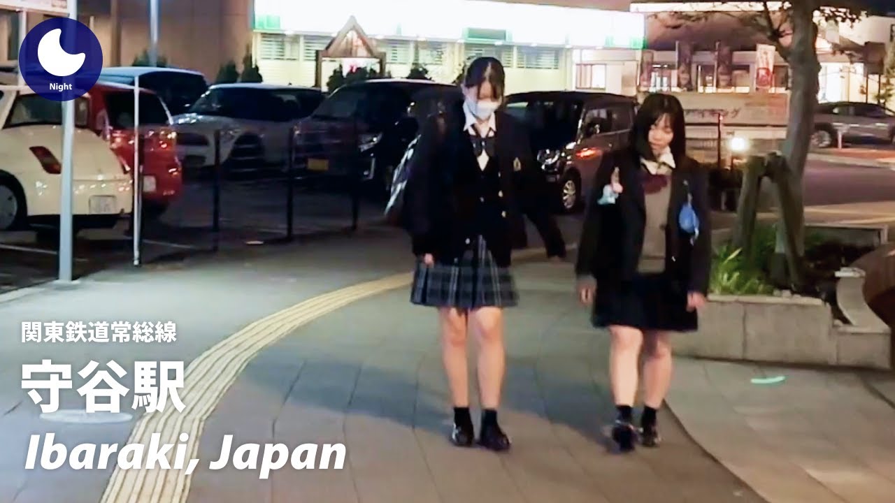  Japan Moriya Station Kanto Railway Joso Line Ibaraki Walking 