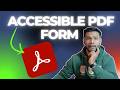 How to Create Fillable &amp; Accessible PDF Forms (Easy Guide) I ADA |508 | WCAG | PDF Forms in Adobe