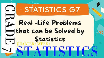 #statistics Grade 7 Week 1 Quarter 4