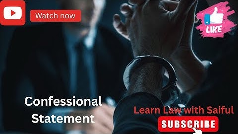 Confessional Statement Under Section 164 CrPC