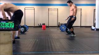7min AMRAP - 5 Triple Unders, 3 Thrusters